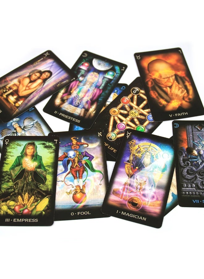 NIBEMINENT 1Pcs Deck Dream Tarot Cards in Full English, 83 cards Deck Oracle Bone Script Playing card divination game Deck Board game - Image 3