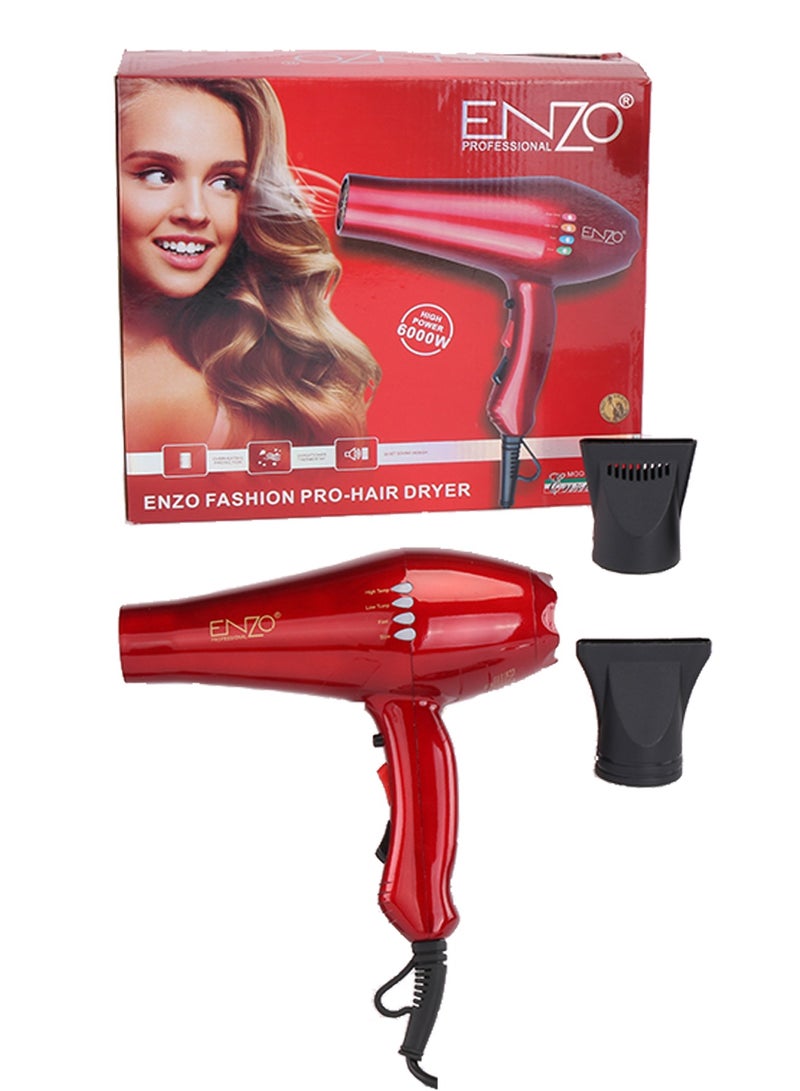 ENZO مجفف الشعر ENZO PROFESSIONAL 6000W EN8860R - Image 4