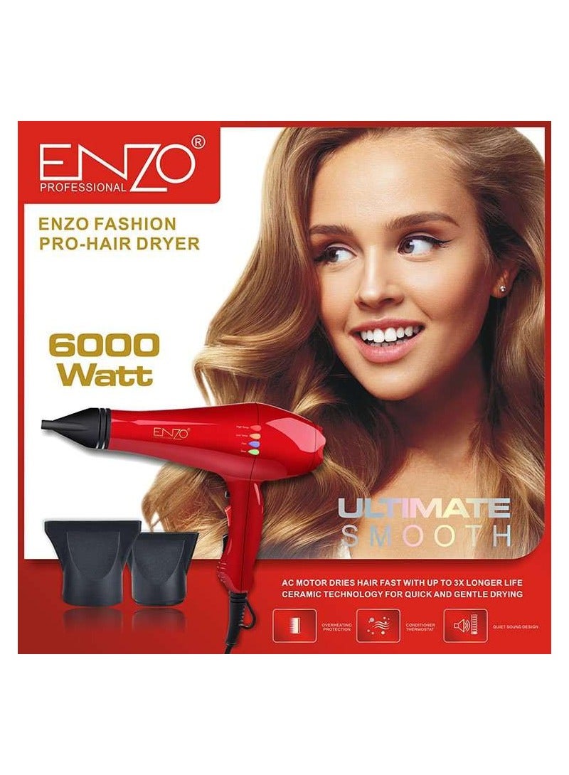 ENZO مجفف الشعر ENZO PROFESSIONAL 6000W EN8860R - Image 5