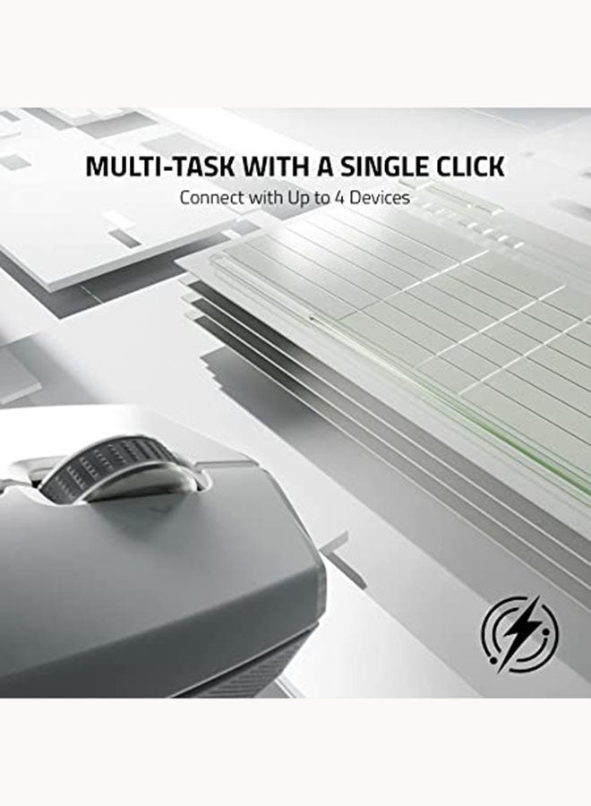 Razer Pro Click Mini Portable Wireless Mouse: Silent Tactile Mouse Clicks, Sleek & Compact Design, HyperScroll Technology, Productivity Dongle, Connect up to 4 Devices, 7 Programmable Buttons - White I RZ01-03990100-R3G1 - Image 5