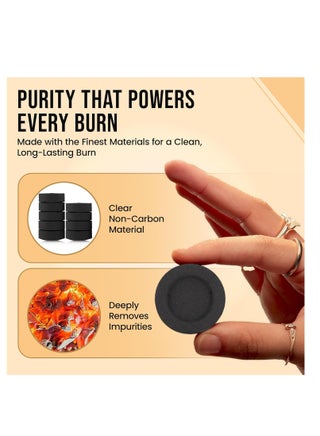 Charcoal Premium Bakhoor Quick Lighting Medium Briquets | Best for Living Rooms & Bedrooms - view 2