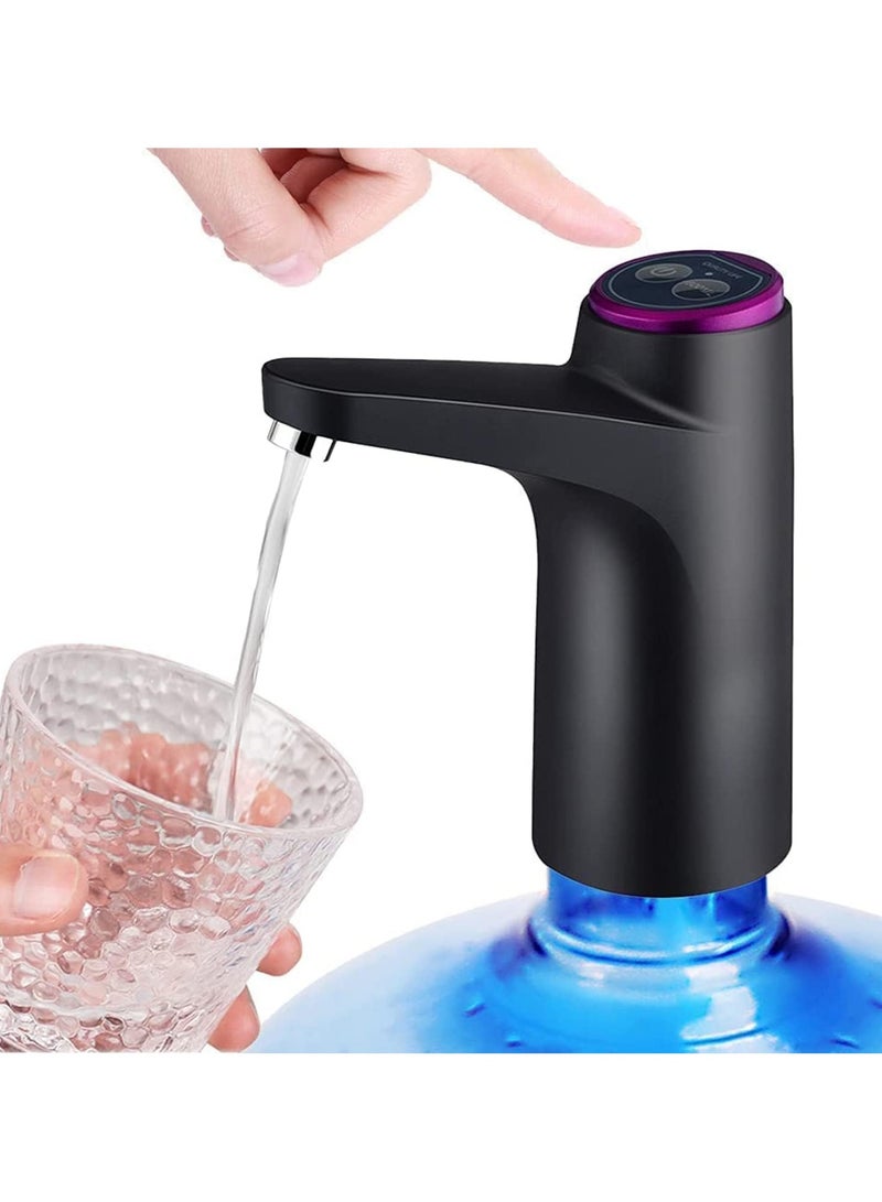 VUCATIN Water Bottle Pump USB Charging Portable Electric Water Pump Double Button Portable Water Dispenser Electric Water Dispenser Pump For Universal 2-5 Gallon Bottle, For Indoor & Outdoor  - Image 1