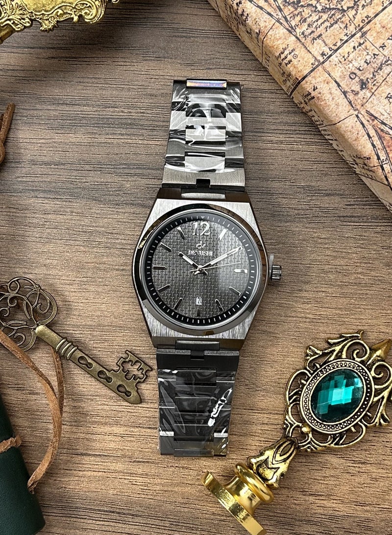 ديفوشي ساعة يد رجالية بتاريخ استيل ضد الماء من ماركة ديفوشي - Image 2