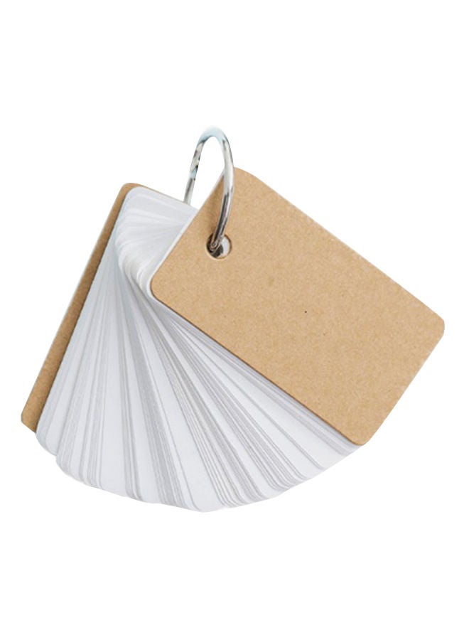 NIBEMINENT Cardboard Cover Hoop Notepad Brown