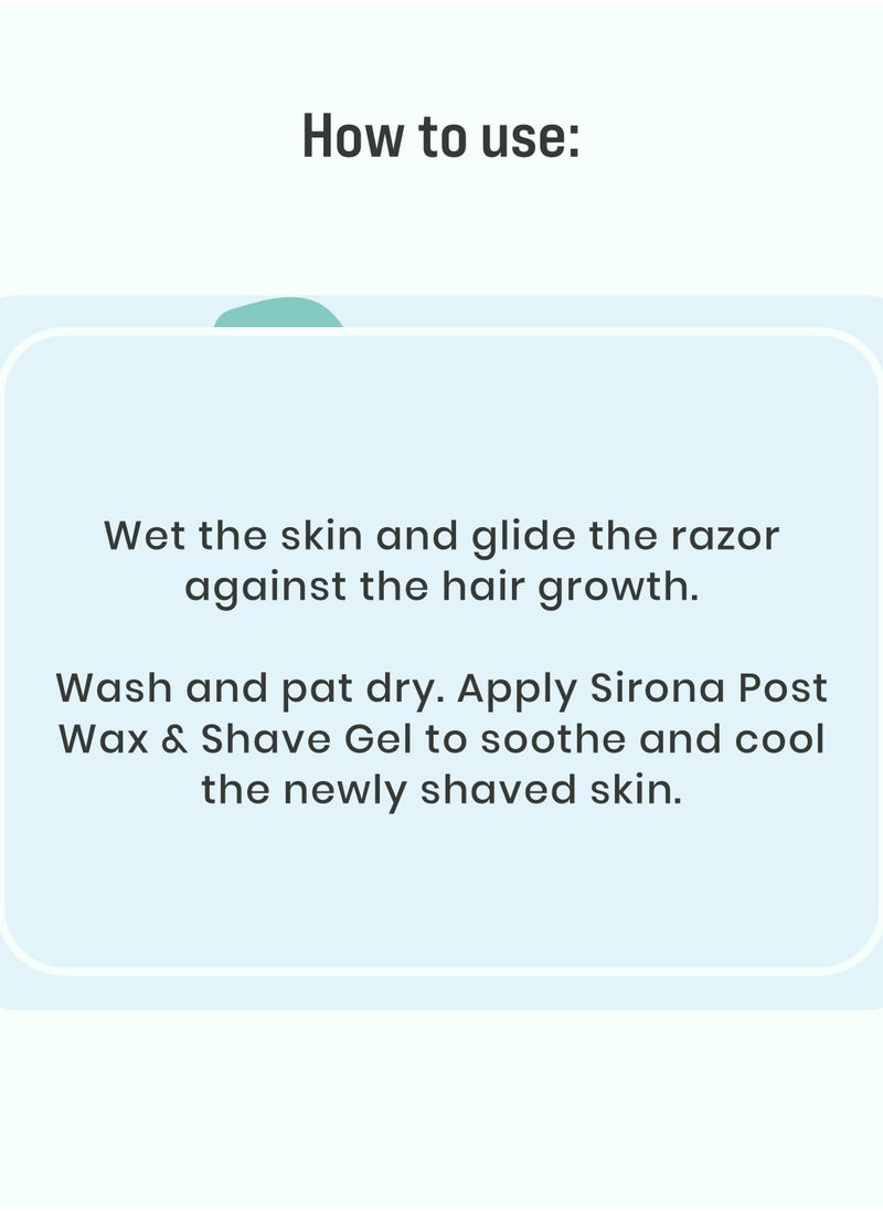 5 Blade Mini Travel Cartridge Hair Removal Razor for Women with Aloe Vera & Vitamin E Lubrication