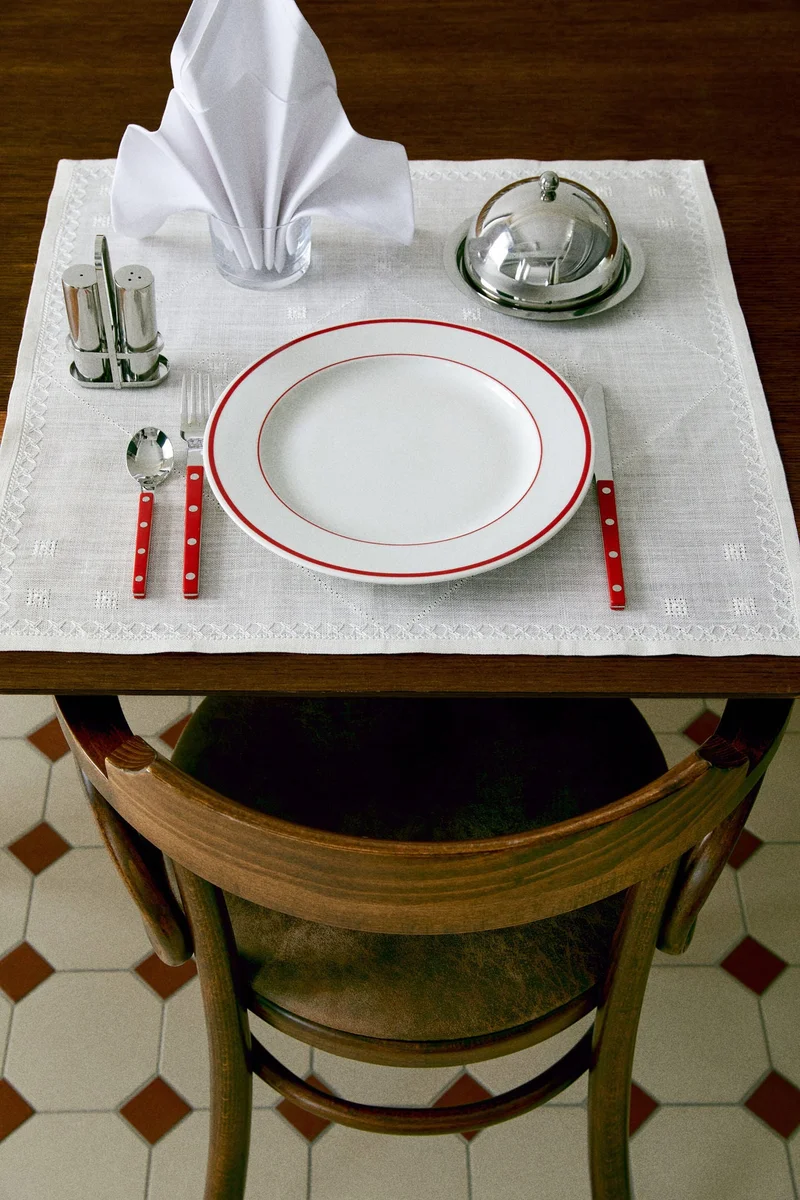 H&M 2-pack porcelain mid plates