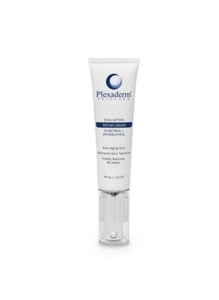 Plexaderm Dual Action Repair 1% Retinol Face Cream. Anti Aging Cream Serum With Retinol Bakuchiol And Hyaluronic Acid To Fight Fine Lines And Wrinkles 1 Fl. Oz.  - Image 2