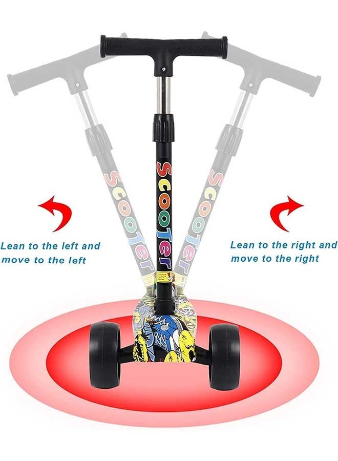 رَوَائِد سكوتر للأطفال من عمر 3 إلى 12 سنة – سكوتر للأطفال الصغار مزود بأربع ارتفاعات قابلة للتعديل، سكوتر بثلاث عجلات مضيئة، تصميم ممتص للصدمات، توجيه بالانحناء، وسكوتر لتدريب التوازن للأطفال - Image 5
