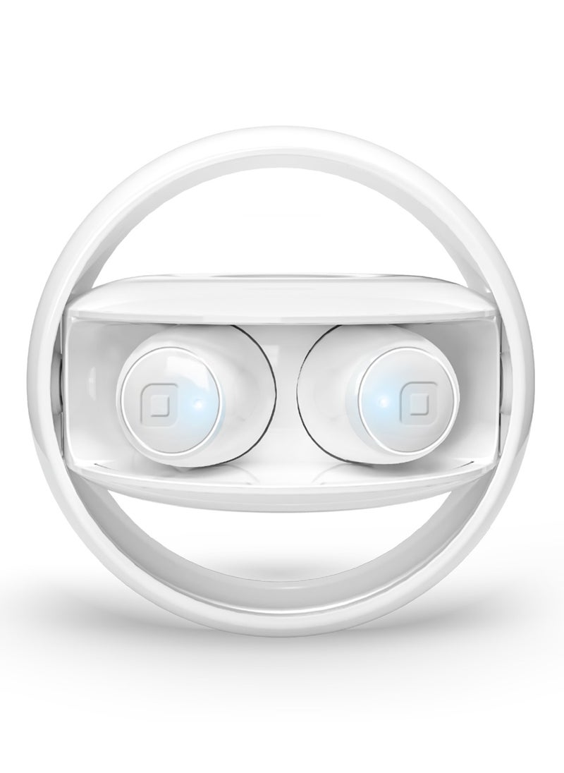 SBS - سماعات أذن رياضية لاسلكية حقيقية بتقنية البلوتوث BT TWS Twin Spin 360° - سماعات أذن مع جراب دوار 360° عالي التقنية للأجهزة اللوحية والكمبيوتر المحمول وiPhone وSamsung وHuawei وغيرها - Image 1