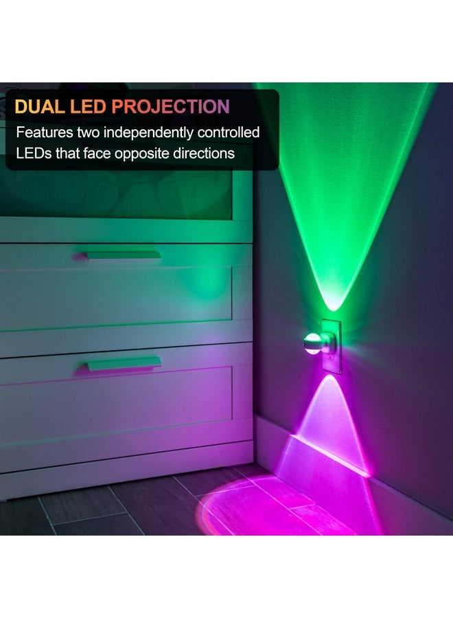 GE GE Color-Changing Swivel LED Night Light, Plug-in, Dusk to Dawn Sensor, Rotating, Ambient Lighting, Projector, for Kids, for Baby, Bedroom, Bathroom, Nursery, Gaming Room, Hallway 81041 - Image 3