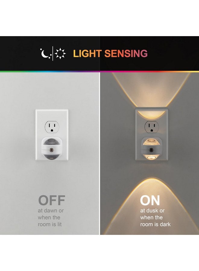 GE GE Color-Changing Swivel LED Night Light, Plug-in, Dusk to Dawn Sensor, Rotating, Ambient Lighting, Projector, for Kids, for Baby, Bedroom, Bathroom, Nursery, Gaming Room, Hallway 81041 - Image 2