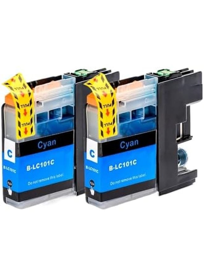 خرطوشة حبر متوافقة كاملة LC101 LC103 لطابعات DCP J152W MFC J245 J285DW J450DW J470DW J475DW 2 سماوي - Image 2