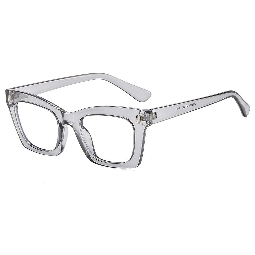 Generic Frames تسوق Generic وRetro Square Black Thick-Rimmed Glasses For Women With ...