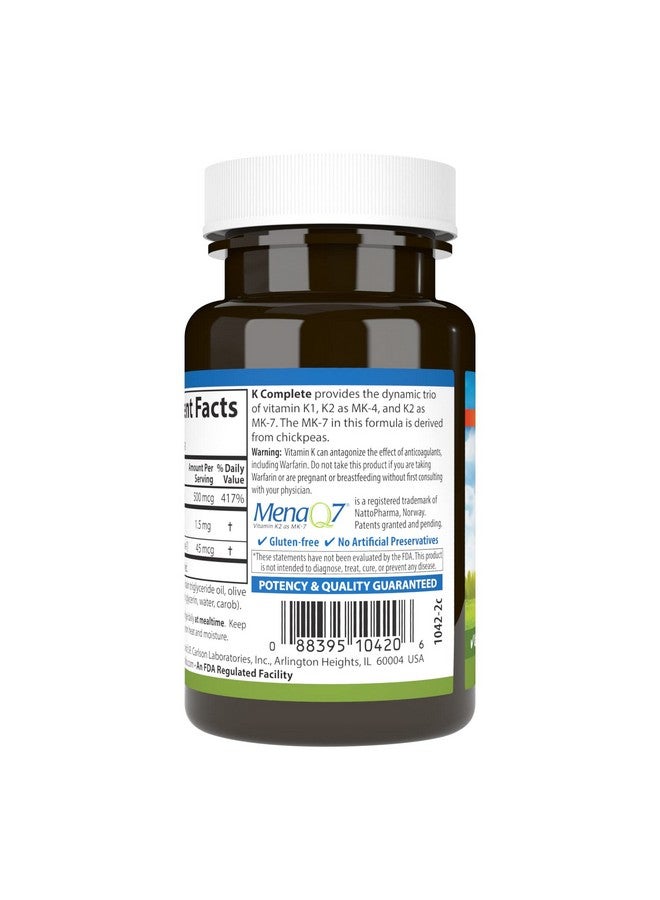Carlson Labs K Complete Softgels, 90 Count - Image 3