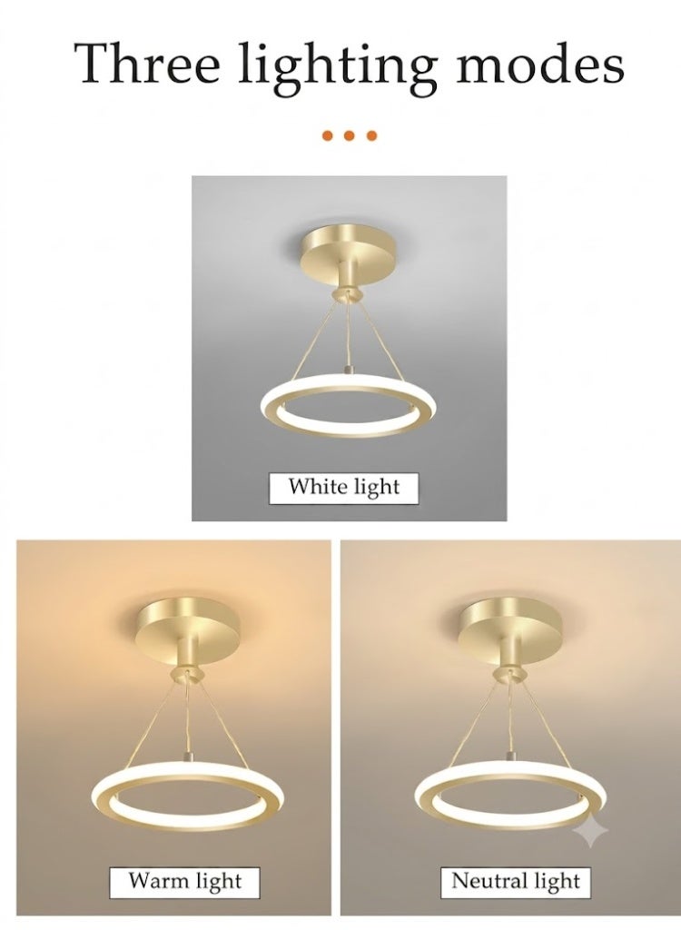 LED ceiling light, hallway light, modern ceiling light, 19W, energy saving, easy to clean, suitable for corridors, living rooms, bedrooms, kitchens, diameter 20cm - Image 4