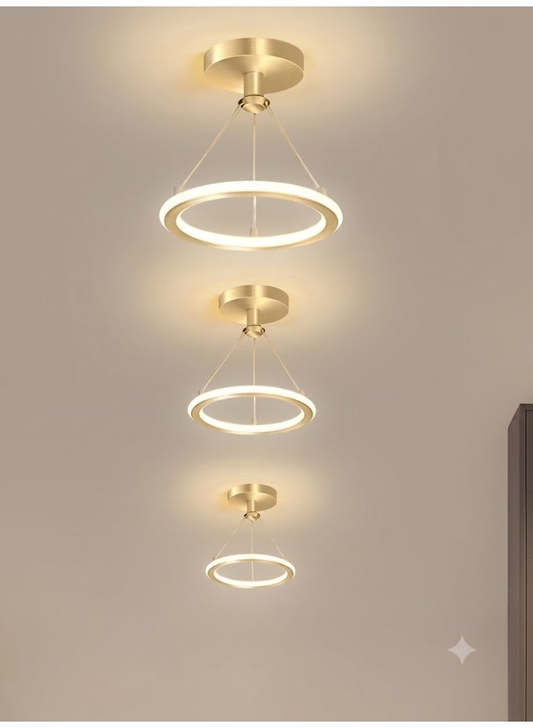 LED ceiling light, hallway light, modern ceiling light, 19W, energy saving, easy to clean, suitable for corridors, living rooms, bedrooms, kitchens, diameter 20cm - Image 1