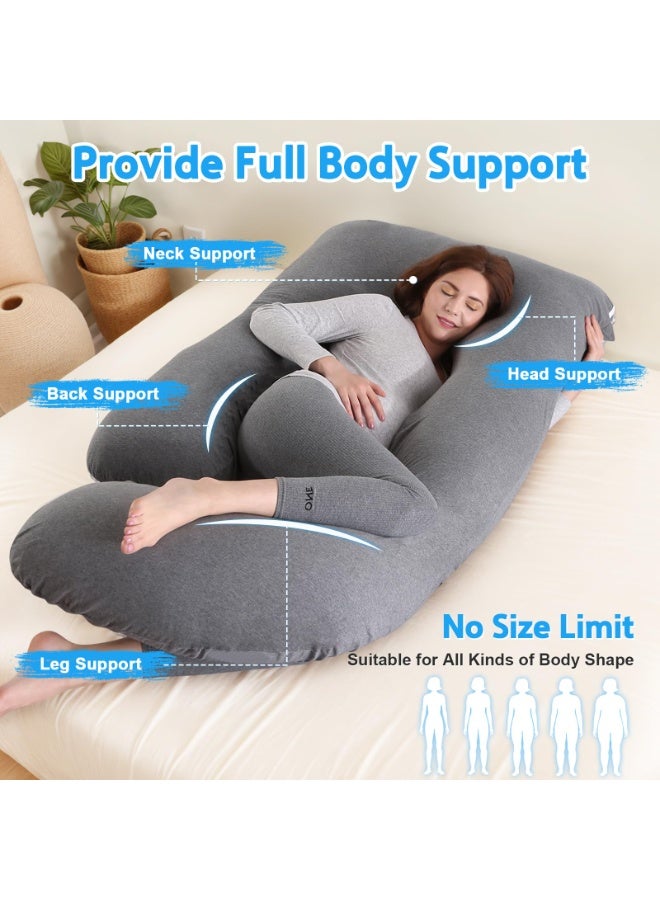 SHEIDLIN Pregnancy Pillows for Sleeping, G-Shaped Full Body Maternity Support Pillow, with Removable Cover, Support for Back, Legs, Belly for Pregnant Women, Pregnancy Pillow for Women - Image 2