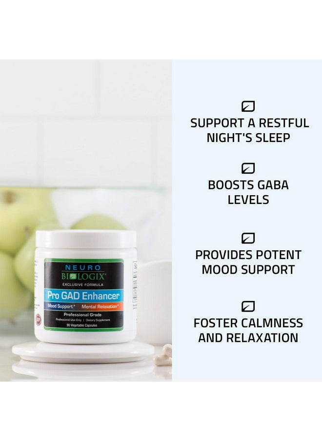 نيورو بيولوجيكس Pro GAD Enhancer 90 Capsules - مكمل GABA متعدد الفعالية للاسترخاء وتحسين الحالة المزاجية والجهاز العصبي - يحتوي على 5 مكونات رئيسية، بما في ذلك المغنيسيوم والزنك وL Theanine وKava Kava  - Image 5