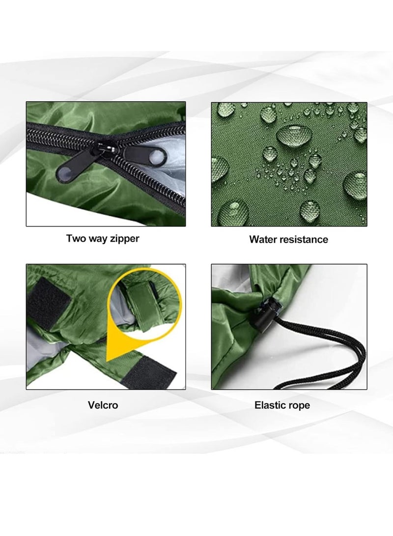 DIGI CORE Outdoor Camping Blanket Camping Sleeping Bag Foldable Lightweight Blanket And Warm Ideal For Outdoors, Travel, Stadium, Festivals And Beach Picnic Blanket Sleeping Blanket Water Resistant Blanket 180X75CM And 30CM Head Space Green - Image 3