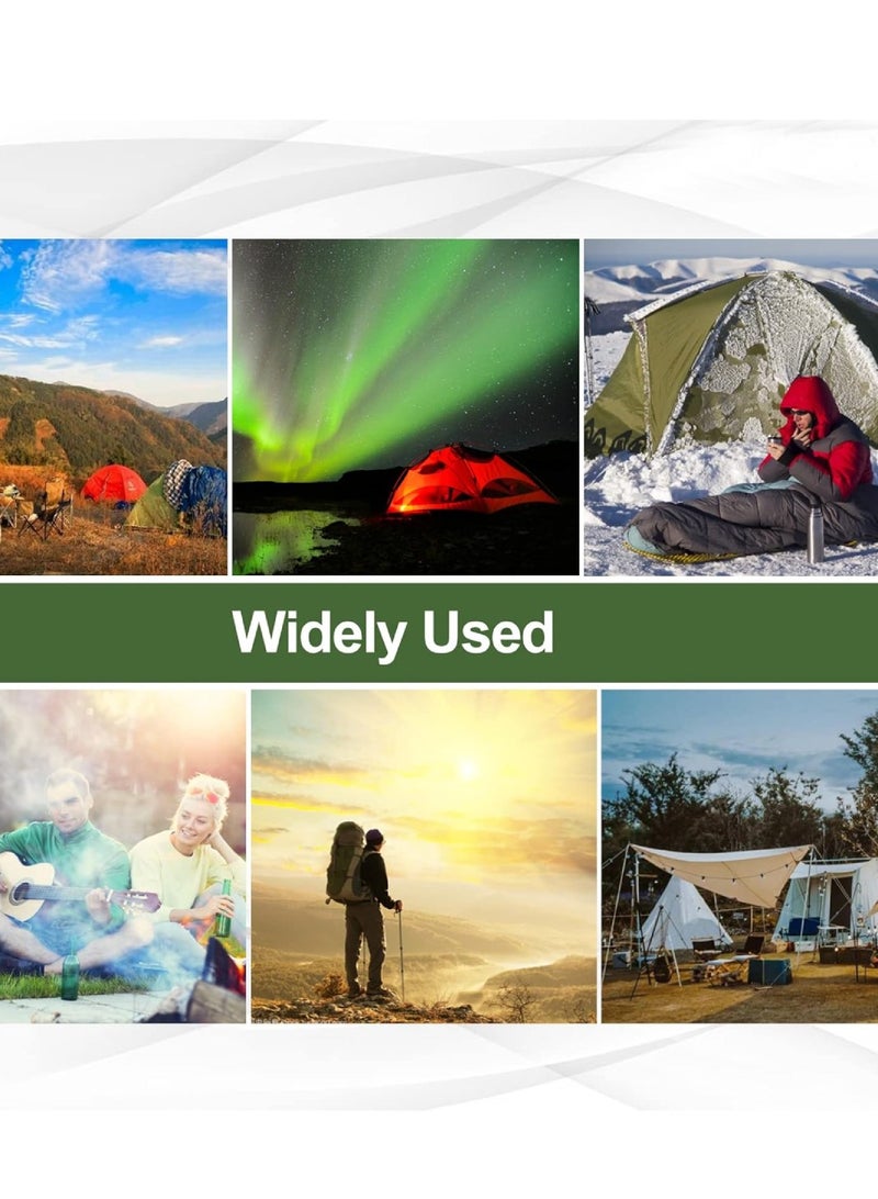 DIGI CORE Outdoor Camping Blanket Camping Sleeping Bag Foldable Lightweight Blanket And Warm Ideal For Outdoors, Travel, Stadium, Festivals And Beach Picnic Blanket Sleeping Blanket Water Resistant Blanket 180X75CM And 30CM Head Space Green - Image 5