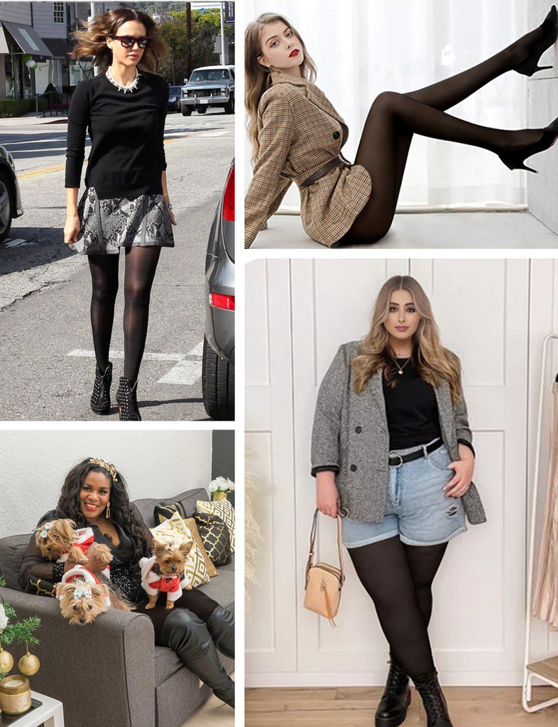 Buauty 2 Pairs 80D Tights for Women,Women's Sheer Black Tights,Soft Opaque Pantyhose and Stockings for Comfort and Elegance - Image 5