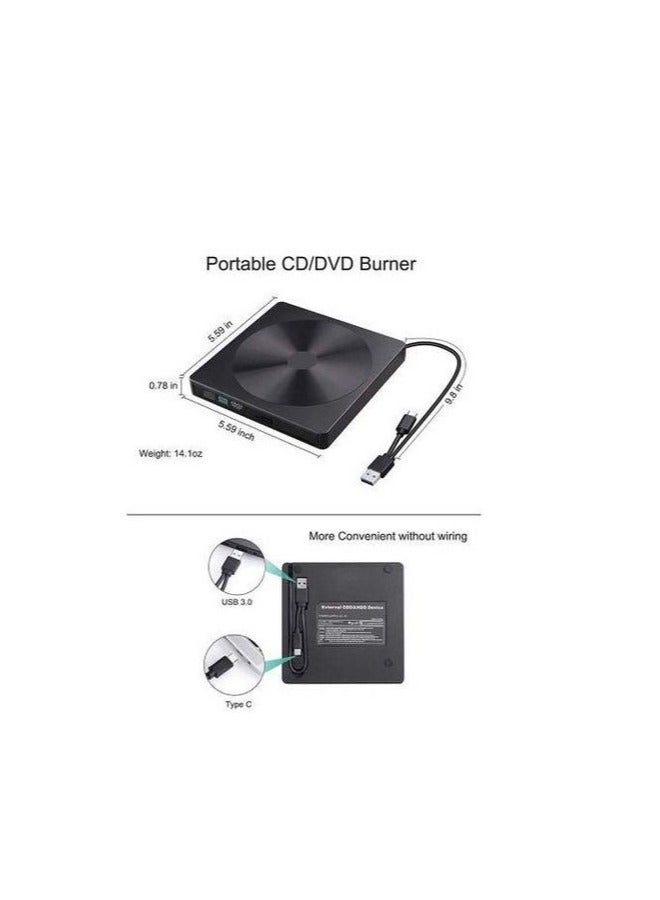 DVD  CD reader and writer with TYPE C port and usb with high speed data transfare - Image 4