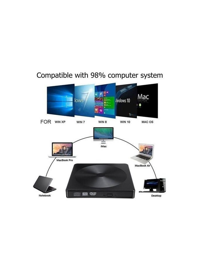 DVD  CD reader and writer with TYPE C port and usb with high speed data transfare - Image 5