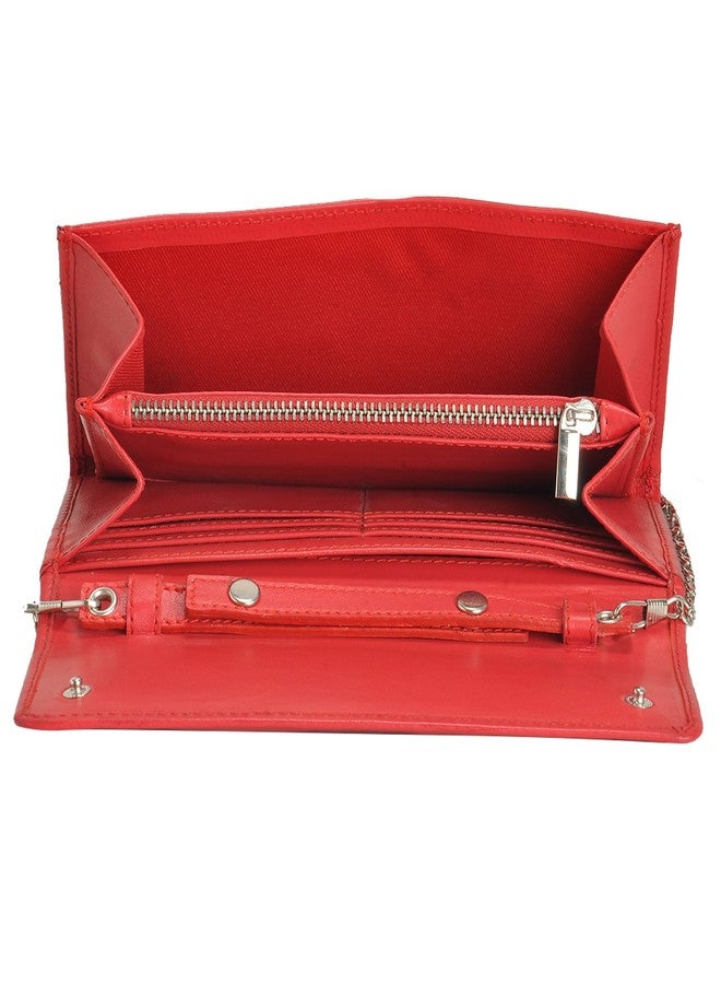 MANDAVA genuine nappa leather red ladies bag - Image 5