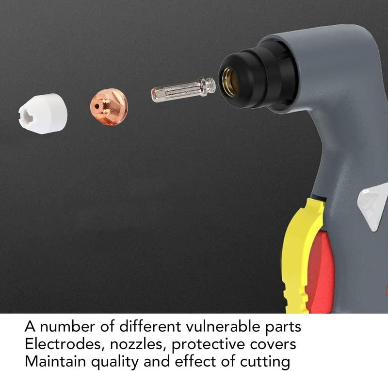 Tip Electrode Kit, Set of 10 for PCH-51 Cutting Consumables, with Protective Covers - Image 2
