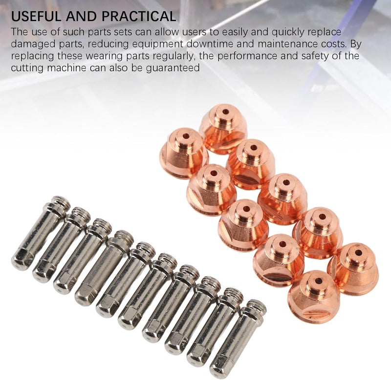 Tip Electrode Kit, Set of 10 for PCH-51 Cutting Consumables, with Protective Covers - Image 4