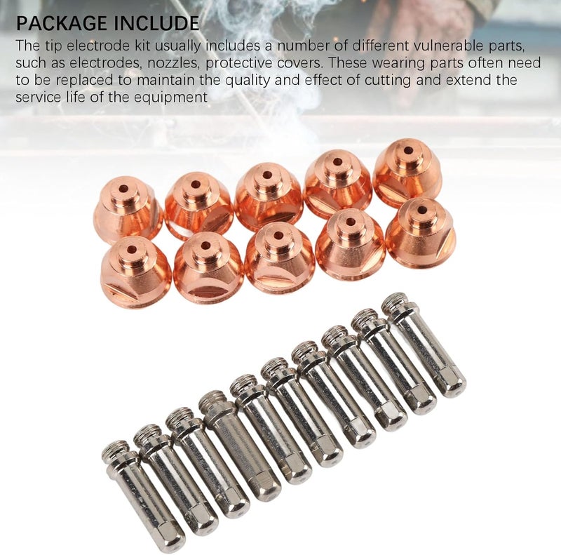 Tip Electrode Kit, Set of 10 for PCH-51 Cutting Consumables, with Protective Covers - Image 5