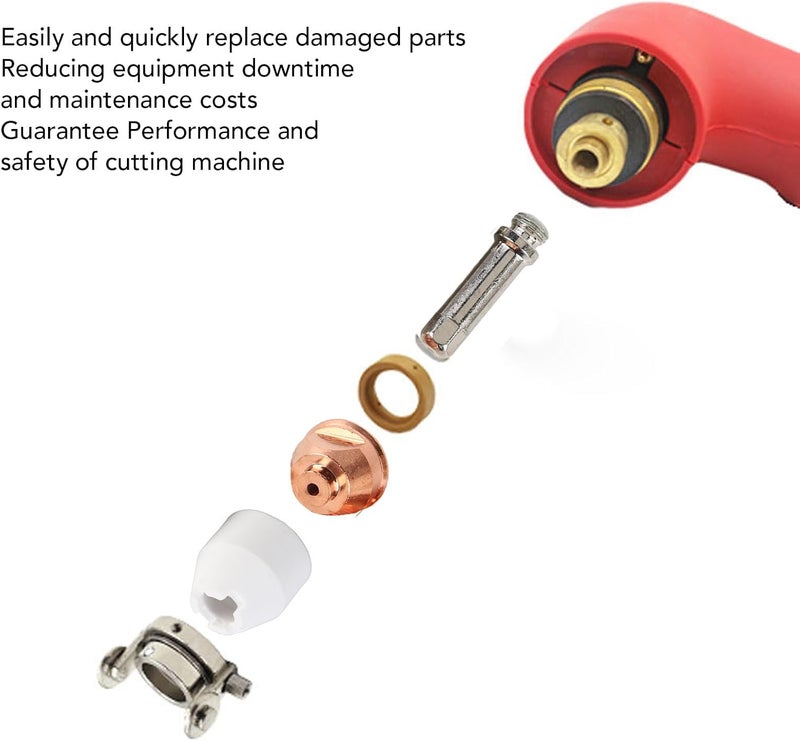 Tip Electrode Kit, Set of 10 for PCH-51 Cutting Consumables, with Protective Covers - Image 3