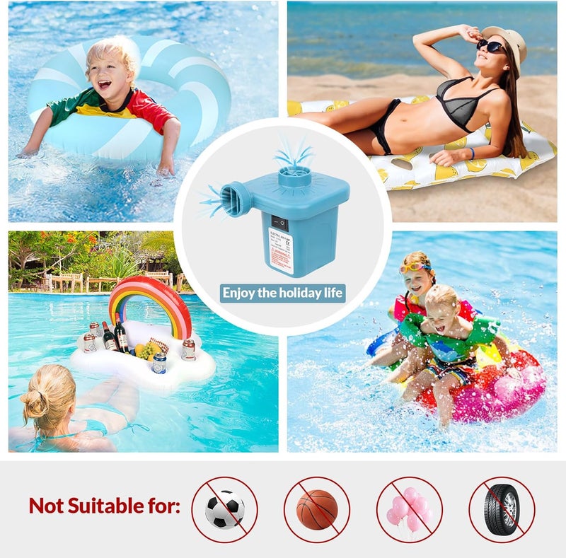 Bestrip Electric Air Pump, Air Pump for Inflatables Air Mattress Couch Pool Floats，Inflatables Boat Raft Toys, AC/DC Pump - Image 2