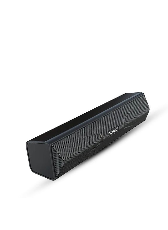 Toreto - Tor-348 Sound Blast Mini Bluetooth Speaker With Mic, Deep Bass, Bluetooth V5.0 With Voice Assistant With Supporting USB, SD Card, Aux, Fm & Call Function (Black) - Image 1