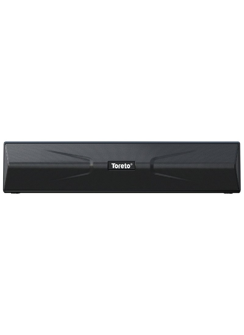Toreto - Tor-348 Sound Blast Mini Bluetooth Speaker With Mic, Deep Bass, Bluetooth V5.0 With Voice Assistant With Supporting USB, SD Card, Aux, Fm & Call Function (Black) - Image 1