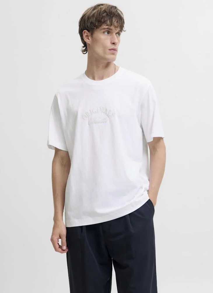 JACK & JONES Logo Regular Fit Crew Neck T-Shirt