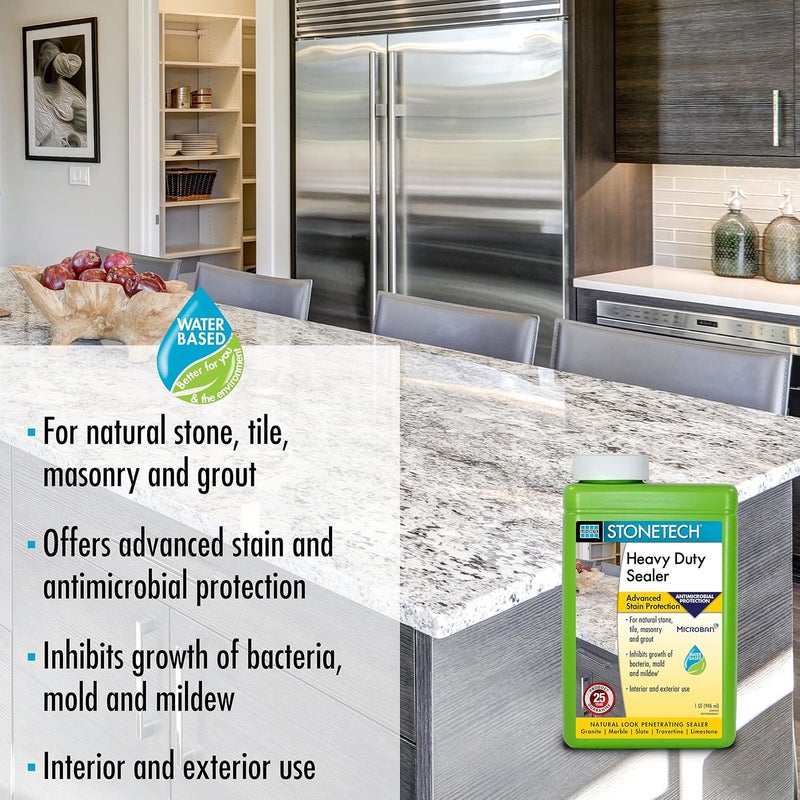 StoneTech Heavy Duty Sealer for Natural Stone - 1 Quart (946 ml) - Advanced Stain Protection - Image 3