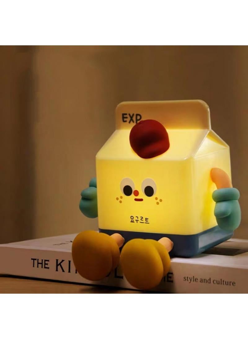 Milk Box Nightlight Decoration Warm Light Bedroom Girl Creative Gift - Image 1