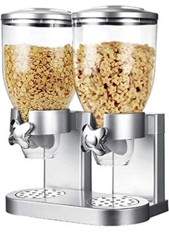 Orchid Orchid Cereal Dispenser dry food dispenser, water canned food plastic containers, stored grain, cereal flour. (Dual Cereal Dispenser)  - Image 1