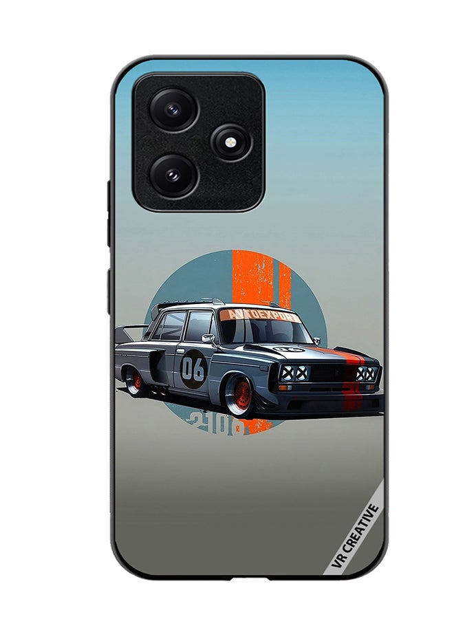 VR CREATIVE Protective Case Cover For Xiaomi Poco M6 Pro 5G Racing Car Design Multicolour - Image 1