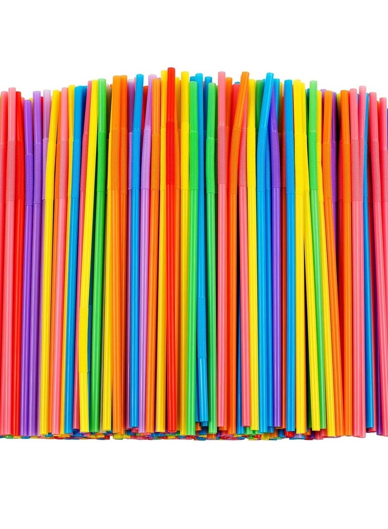 500Pc Disposable Plastic Drinking Straw Multicolor 6Mm - Image 4