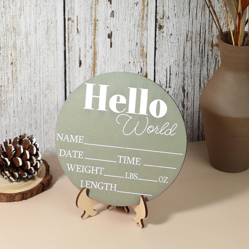 Jeffdad علامة إعلان اسم الطفل الخشبية جيفداد 708 - Image 4