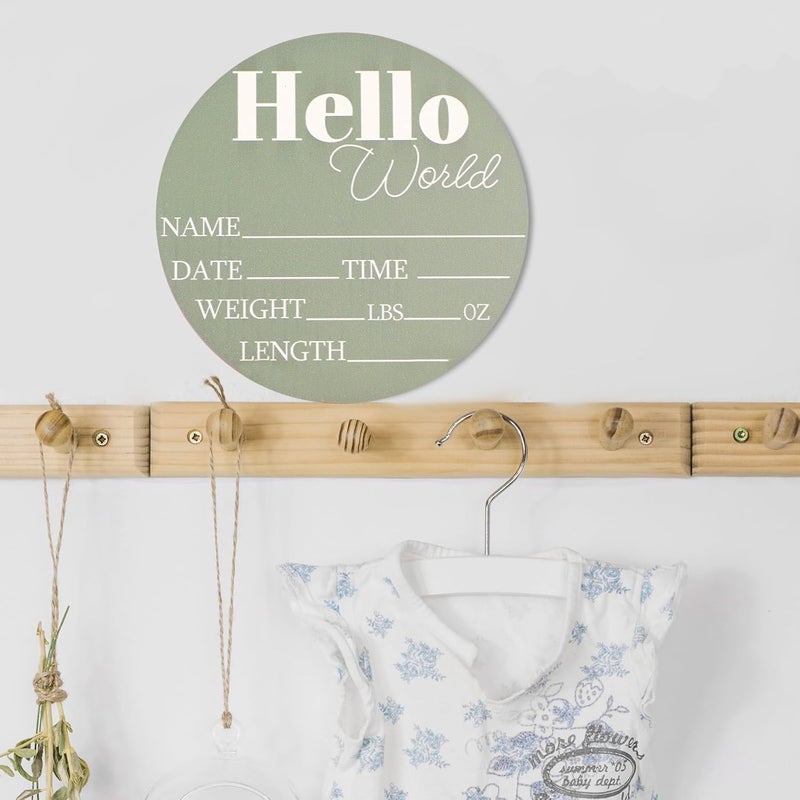 Jeffdad علامة إعلان اسم الطفل الخشبية جيفداد 708 - Image 5