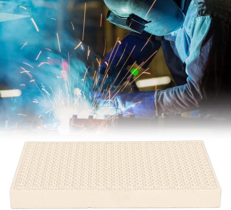 klarako Heat Resistant Ceramic Soldering Board Honeycomb Pattern + Soldering Mat for Jewelry Heat Paint Drying Tool for Gas Stove 13.8x9.7x1.2cm - Image 5