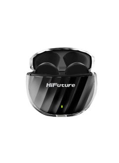 HiFuture FlyBuds 3 True Wireless Earbuds, 24Hrs Playtime, Waterproof, Black  - Image 2