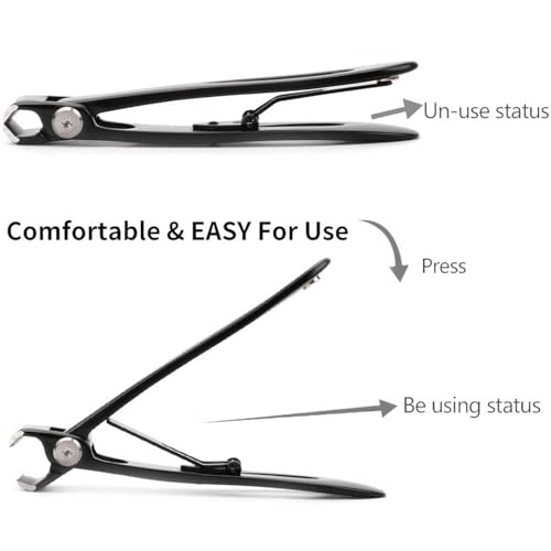 VOIISH Nail Cutter for Men Heavy-Duty Nail Cutter for Women Toe Finger Cutter Premium Nail Clipper Set for Thick & Ingrown Nails With Glass Nail Shiner Buffer Polisher for Natural - Image 5