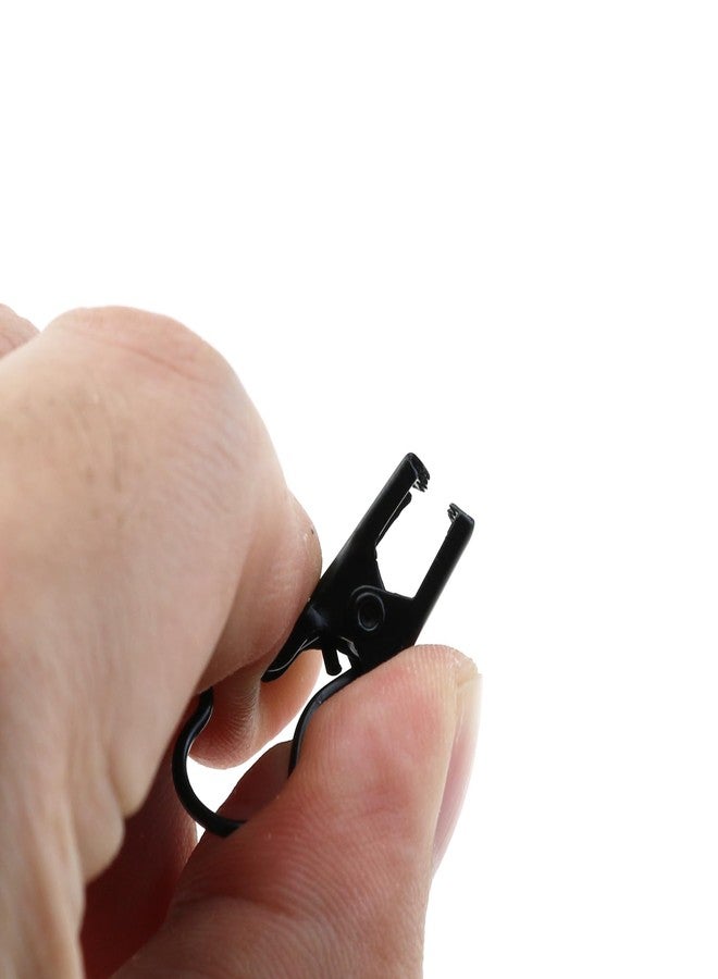 MEETOOT مجموعة مشابك خطافات ستائر معدنية صغيرة شديدة التحمل من MEETOOT، 30 قطعة، لعرض الصور والديكور المنزلي والفنون والحرف اليدوية - أسود - Image 5