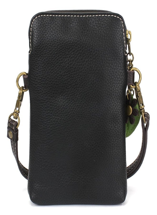 CHALA Crossbody Cell Phone Purse | Women's Multi-Color Wristlet Handbags with Adjustable Strap (Black_ Red Mushroom) - Image 4