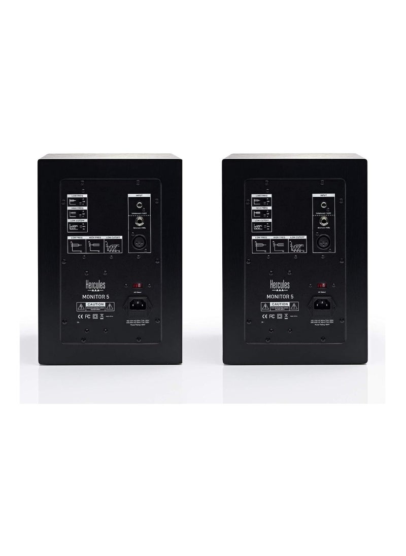 Hercules Hercules Monitor 5 pair of active bi amplified monitoring speakers  - Image 3