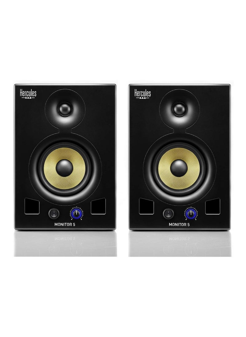 Hercules Hercules Monitor 5 pair of active bi amplified monitoring speakers  - Image 2